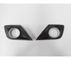 PEUGEOT 207- 09/12; SİS LAMBA KAPAĞI SAĞ/SOL SET (2 PARÇA) SİS DELİKLİ ÇERÇEVESİ GRİ 7452.ZZX