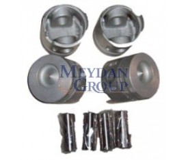 MITSUBISHI CANTER- FE635/659- 98/06; PİSTON SET STD (4D32/34) 3.6/3.9cc ÇELİK (104X3X2X4)(TIK) ME018277