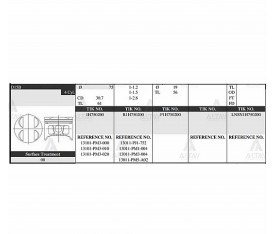 Civic Piston Takım 1 5L 1988 1991  75 50Mm  D14B1 0 50 13101 Pm3 000