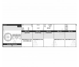 Accord Piston Takım 2 4L  2003 2007  87 00Mm  K24A  Std 13010 Rbb 000