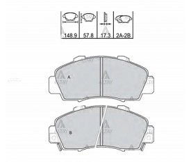 Accord Ön Fren Balatası 1997 2002  Crv 1997 2001 Mt  Hrv  Prelude Md5060