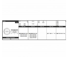 Crv Piston Takım 2 0L  1997 1998  84 50Mm  B20B3  0 50 13101 P3F A00