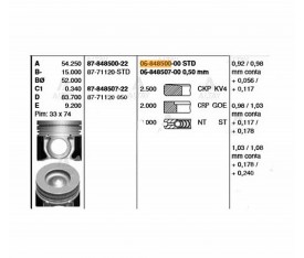 Sorento Piston Sekmanlı 170Hp H 1 0 50 87 71120 050