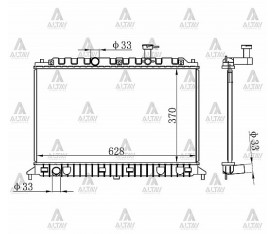 Rio Su Radyatörü Benzinli 2006 Sonrası Manuel Brazing 25310 1G000