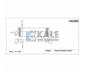 Grand Vitara İntercooler Ara Soğutucu 2005 1 9 Ddıs 13620 67J00