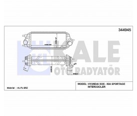 Intercooler Ara Soğutucu Ix35 2010 Sonrası Sportage 2013 Sonrası 1 7Crdı 282712A850