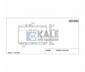 Civic Su Radyatörü Mt  1 6 1 8 2005 2012 19010 Rna A01