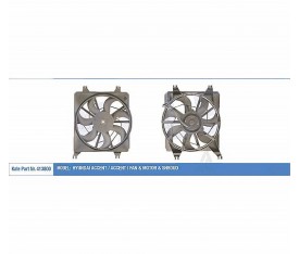 Fan Motoru Davlumbazlı Accent I 1 3 1 5 1 6 1996 1999 120W 312Mm 2535022200