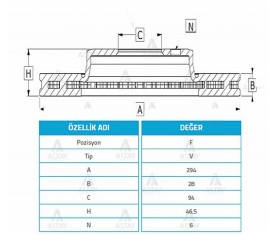 L200 Ön Fren Diski 2006 Sonrası 4X2 4X4 Triton 294Mm Pajero 2010 Sonrası Mn102276