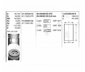 Canter 515 635 Piston Sekmanlı 0 50 8771600