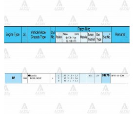 323 Sekman Takım 1 8L 1996 1998 82 00Mm Bp Std Krom Kaplama 30275 Std