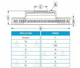 Nissan Pickup Ön Fren Diski 2002 Sonrası 4X4 Terrano 1998 Sonrası Pathfinder 4X4 1997 2004 300Mm 402061W600