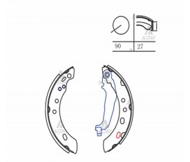 Micra Arka Fren Balatası 1992 2001 Pabuçlu Mk1251