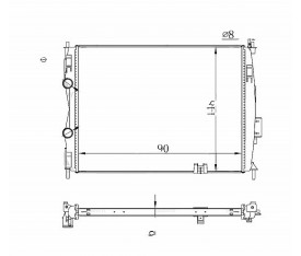 Qashqai Su Radyatörü 1 6 Benzinli Manuel 26Mm Brazing 21400Jd000