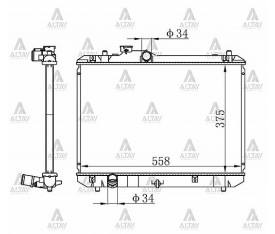 Swift Su Radyatörü 2005 Sonrası Manuel Brazing 17700 63J00