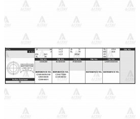 Vitara Piston Takım 2 5L V6 1998 2005 84 50Mm H25A G Vitara 1998 2005 J20A 050 12100 86830