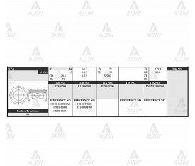 Vitara Piston Takım 2 5L V6 1998 2005 84 50Mm H25A G Vitara 1998 2005 J20A 050 12100 86830