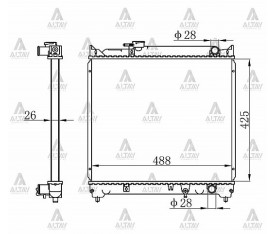 Vitara Su Radyatörü 1988 1997 1 6 5 Kapı Manuel 26Mm Brazing 17700 56B01