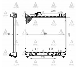 Vitara Su Radyatörü 1988 1997 1 6 5 Kapı Otomatik 26Mm Brazing 17700 56B12