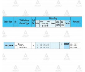 Corona Sekman Takım 2 0L 1993 1995 86 50Mm 3S 3Sfe 0 50 28001