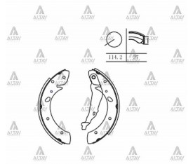 Avensis Arka Fren Balatası 1998 2002 Pabuçlu Mk2347