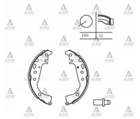 Yaris Arka Fren Balatası 1999 2006 Pabuçlu Mk2342